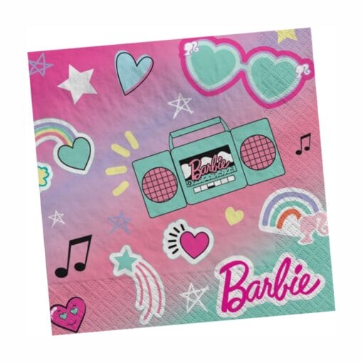 Barbie Dream Together Napkins Beverage 16Ct