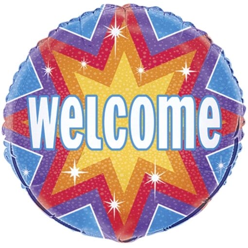 18&Quot; Rnd Welcome Dazzle Foil Balloon