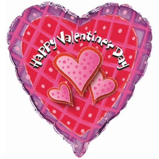 18&Quot; Hrt Hvd Happy Hearts Foil Bln