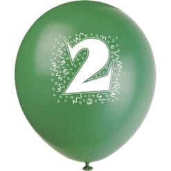 #2 Print Latex Balloons Astd 2S 12" 6CT