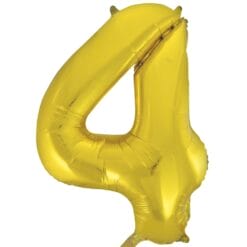 34" SHP Gold #4 Foil Balloon