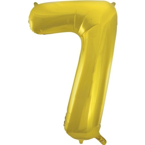 34&Quot; Shp Gold #7 Foil Balloon