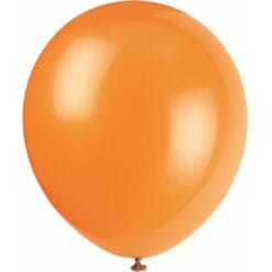 9" Pumpkin Orange Latex Balloons 20CT