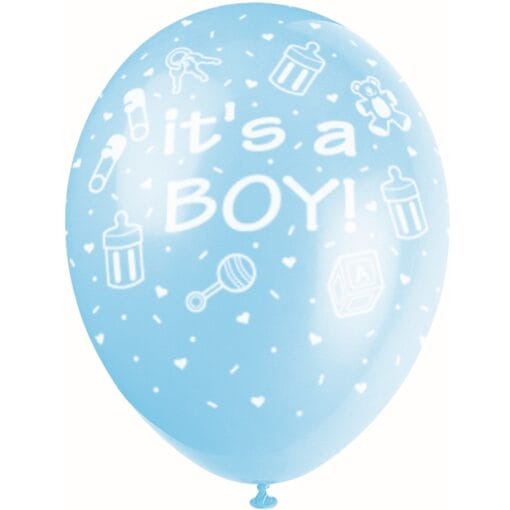 12&Quot; Blue Its A Boy Print 50Ct