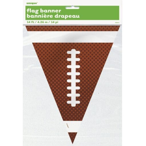 Football Flag Banner Plastic 14Ft