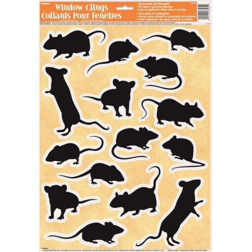 Mice Window Cling Sheet