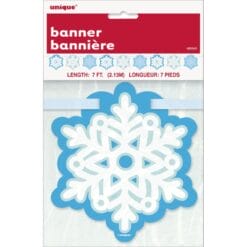 Shimmer Snowflake Cut Out Banner 7FT