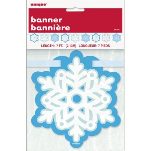 Shimmer Snowflake Cut Out Banner 7Ft
