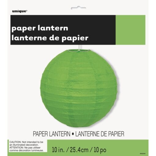 Lantern Round 10&Quot; Lime Green