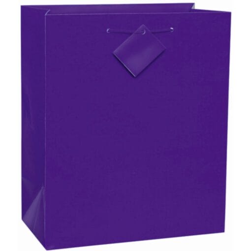 Dp Purple Giftbag - Lge Glossy