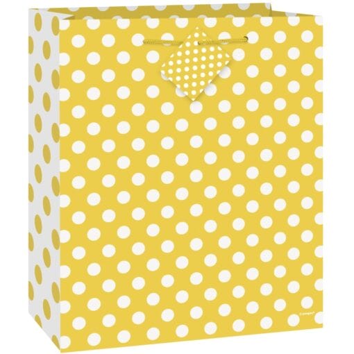 Sunflower Yellow Dots Giftbag Medium