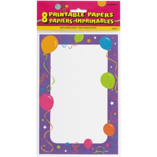 Festive Party Printble Papers 8Ct