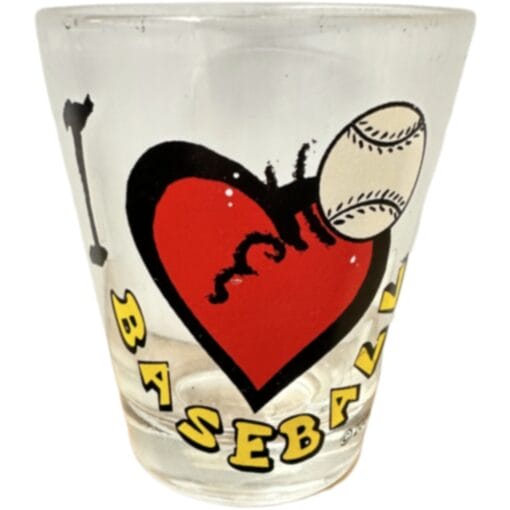 Shot Glass, I Love Baseball