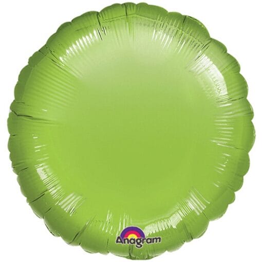 18&Quot; Rnd Lime Green Foil Balloon