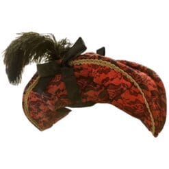 Pirate Hat w/Red Lace