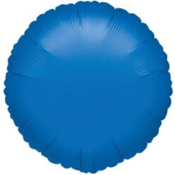 18" RND Blue Metallic Foil Balloon
