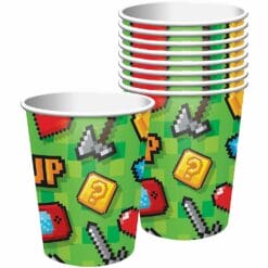 Gaming Party Cups PL 9oz 8CT