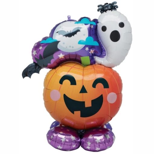 53&Quot; Shp Airloonz Fun &Amp; Spooky Ghost &Amp; Pumpkin Balloon