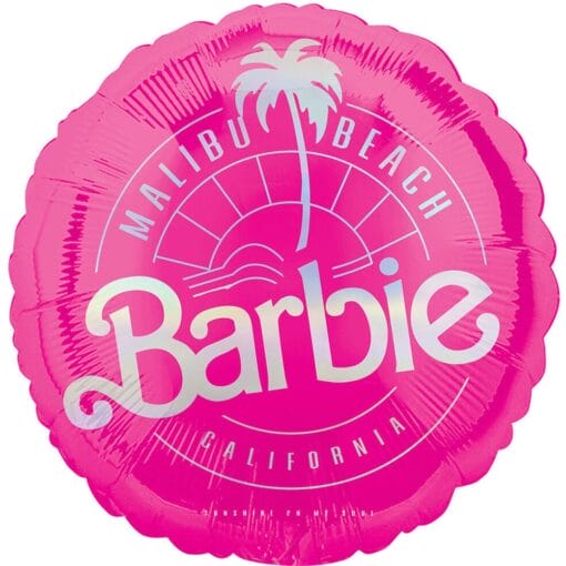 17&Quot; Rnd Malibu Barbie Mylar Balloon