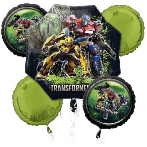 Bqt Transformers Mylar Balloons 5Pcs