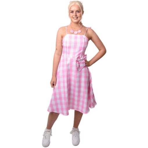 Pink Doll 80'S Summer Women'S Dress Costume