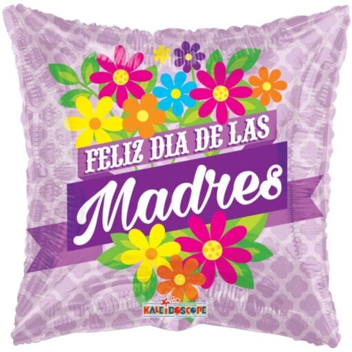 18&Quot; Rnd Feliiz Dia Madres W/Daisies