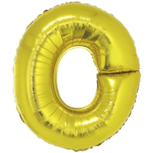 40&Quot; Ltr Gold O Foil Balloon