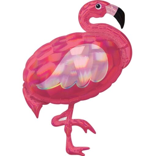 33&Quot; Shp Iridescent Pink Flamingo Blln