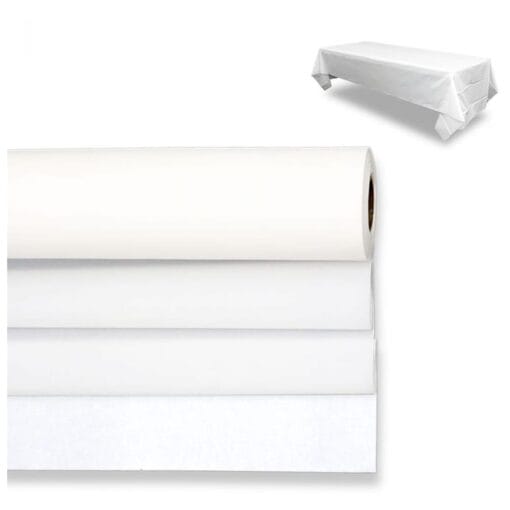 White Tablecover Roll 40&Quot;X100'