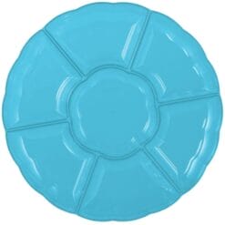 Tray 16" Compartment Chip N Dip Caribbean Blue