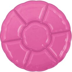Tray 16" Compartment Chip N Dip Bright Pink