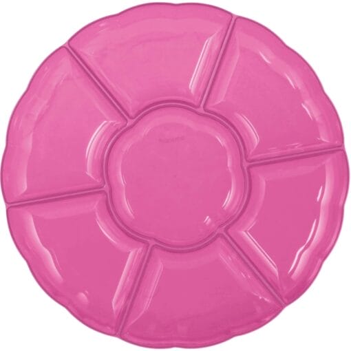 Tray 16&Quot; Compartment Chip N Dip Bright Pink