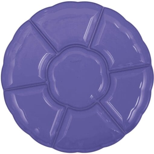 Tray 16&Quot; Compartment Plastic Chip N Dip Purple