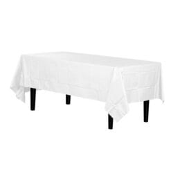 White Tablecover 54x108 Plastic