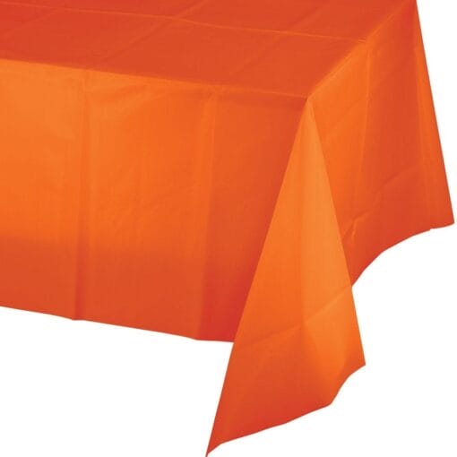 Orange Tablecover 54X108 Plastic