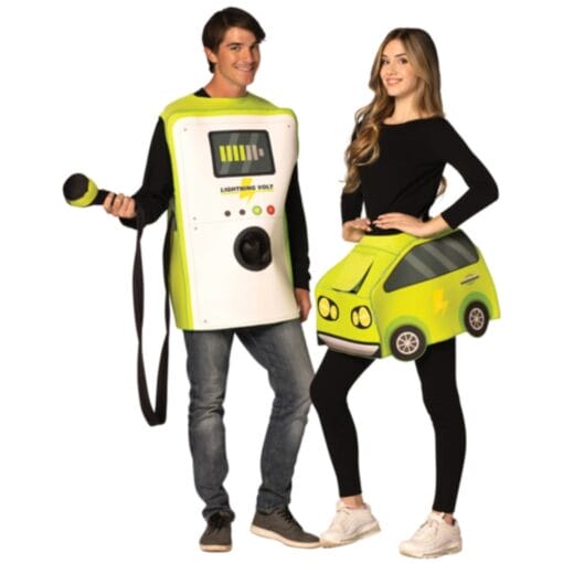 Electric Car &Amp; Charger Couples Costume