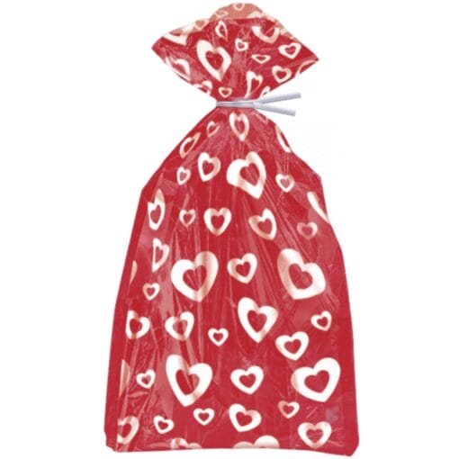 Hearts Afiree Cello Bags 20Ct