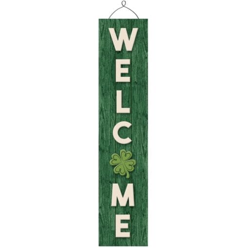 Welcome Sign St Paddy'S Day Wood/Mdf 31.5&Quot; X 6.75&Quot;