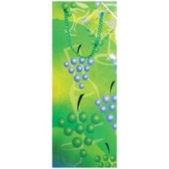 Grapes & Wine Printed Poly Laminated Bottle Bag