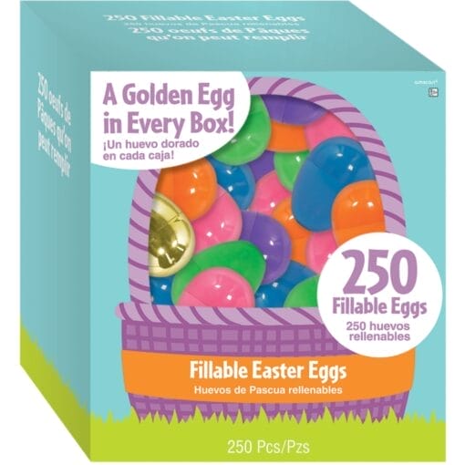 Easter Eggs Plastic Fillable 250Ct
