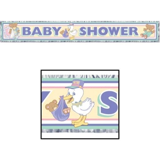 Cuddle-Time Baby Shower Metalic Banner 60&Quot; X 8&Quot;