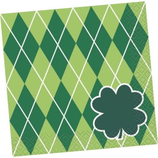 Argyle Clover Napkins Beverage 24Ct