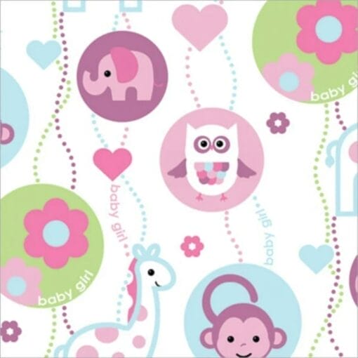 Baby Girl Gift Wrap 30&Quot;X5'