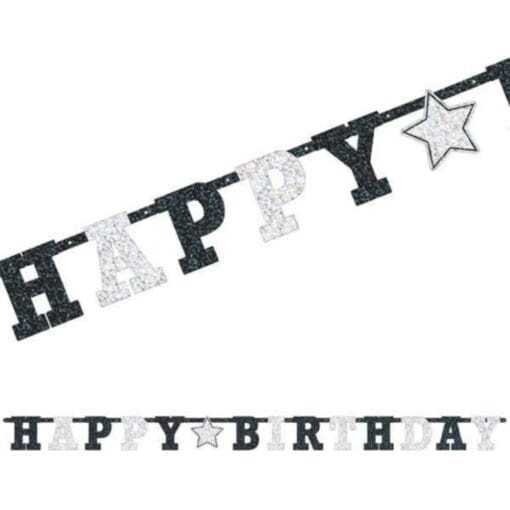 Happy B-Day Letter Banner