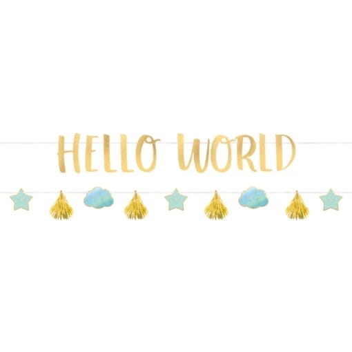 Hello Baby Boy Banner Letter Kit