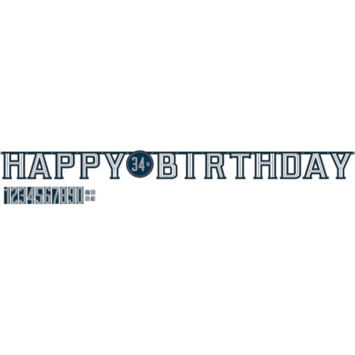 Happy Birthday Man Jumbo Letter Banner