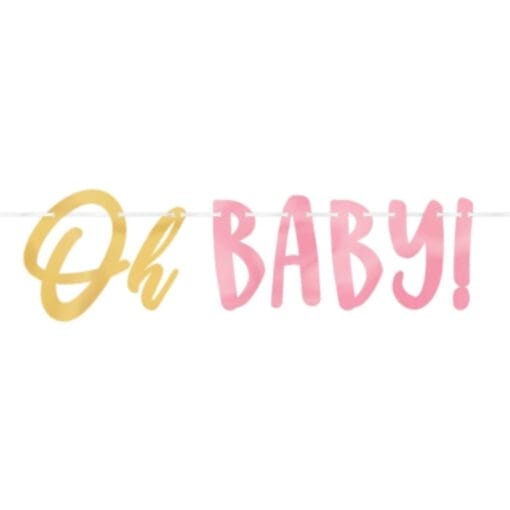 Oh Baby Girl Letter Banner