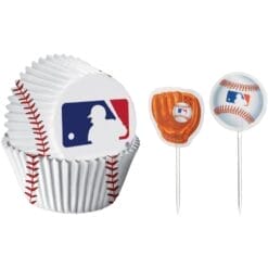 MLB Cupcake Cases & Picks 24 Sets