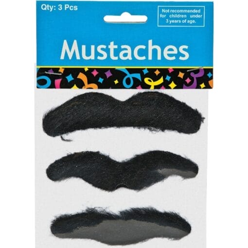 Moustaches Self-Adhesive 3Ct
