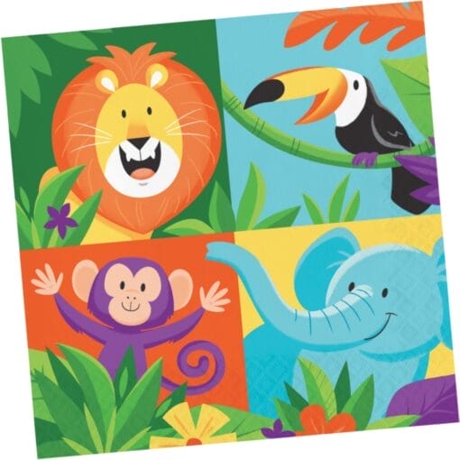 Jungle Safari Napkins Lunch 16Ct